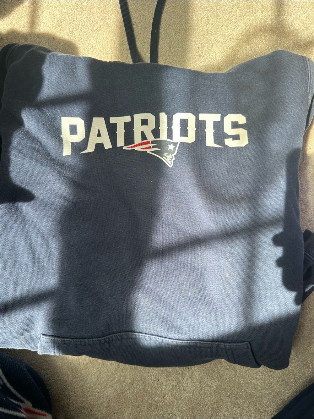 NFL Nike Navy Pullover Hoodie with Logo